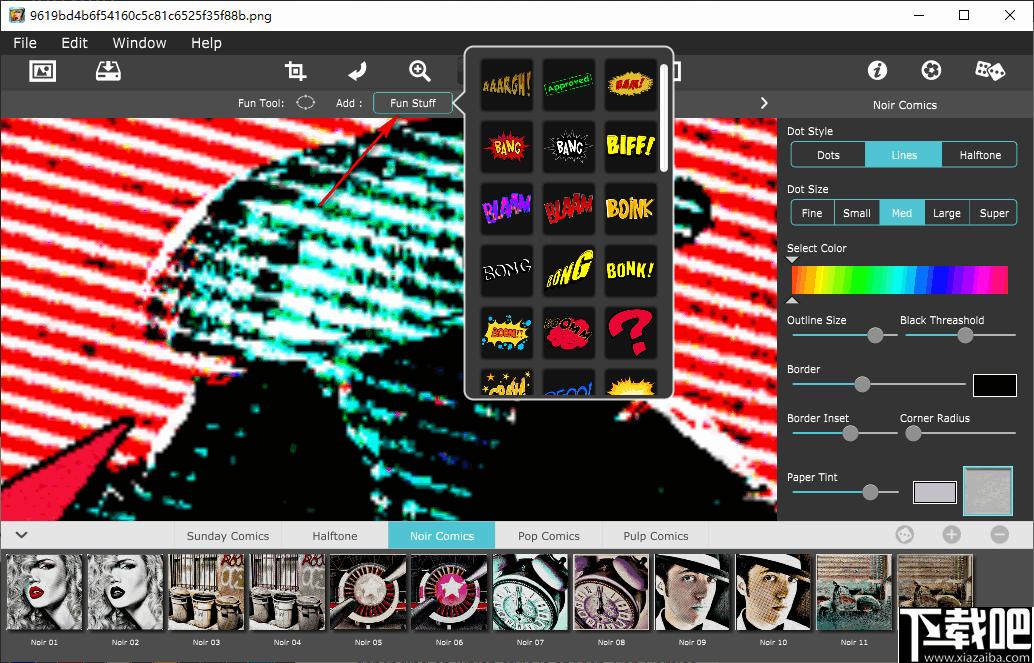JixiPix Pop Dot Comics下载,图像处理,图像滤镜