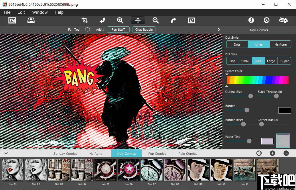 JixiPix Pop Dot Comics下载,图像处理,图像滤镜