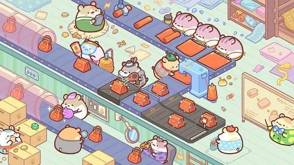 仓鼠袋工厂大亨游戏(hamster bag factory)下载,经营游戏,治愈游戏,仓鼠袋工厂大亨